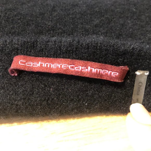 *Womens Cashmere Cashmere Black Round Hem Short Sleeve Sweater S - Picture 12 of 16